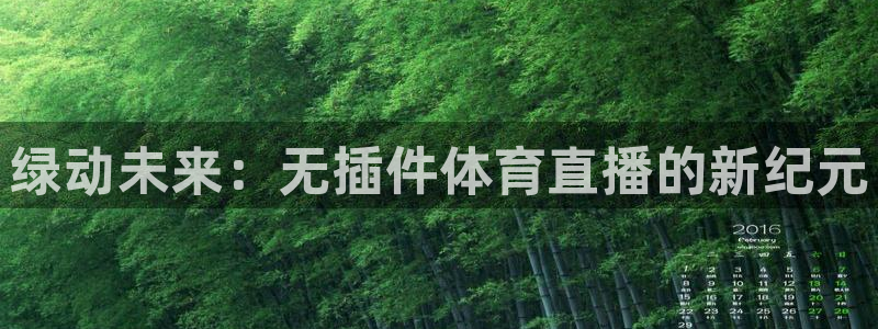绿动未来：无插件体育直播的新纪元