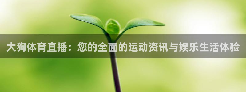 大狗体育直播：您的全面的运动资讯与娱乐生活体验